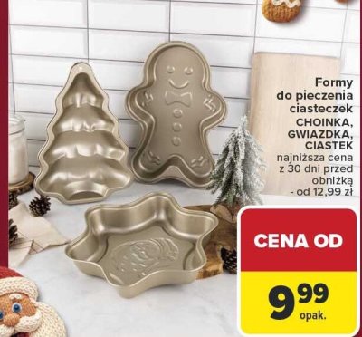 Formy do pieczenia ciasteczek CHOINKA, GWIAZDKA, CIASTEK promocja w Carrefour