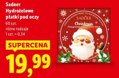 Hydrożelowe płatki pod oczy Sadoer promocja w Lidl