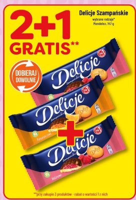 Ciastka Szampańskie wybrane rodzaje  promocja w POLOmarket