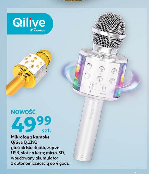 Mikrofon q.1191 Qilive promocja w Auchan