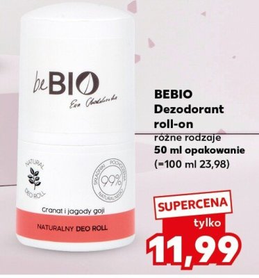 Dezodorant roll-on BEBIO różne rodzaje 50 ml promocja w Kaufland