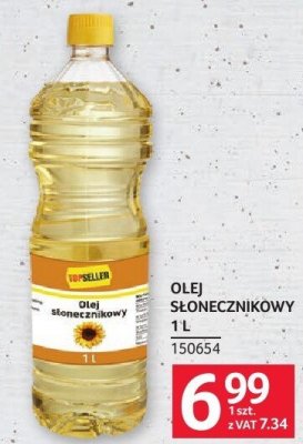 Olej słonecznikowy Topseller 1L promocja w Selgros