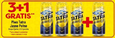 Piwo Tatra Jasne Pełne promocja w POLOmarket