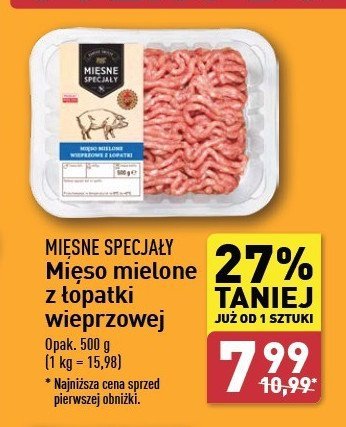 Mięso mielone z łopatki Mięsne specjały zawsze świeże (aldi) promocja