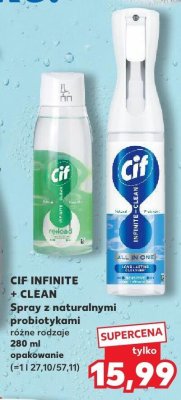 Spray z naturalnymi probiotykami Infinite + Clean różne rodzaje promocja w Kaufland