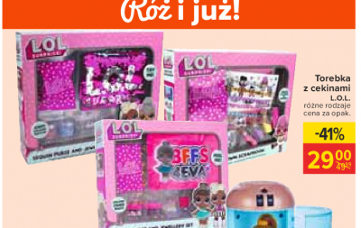 Torebka z cekinami lol promocja