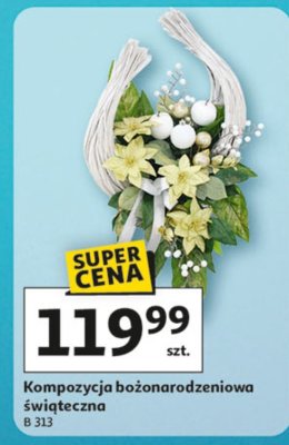 Kompozycja bożonarodzeniowa świąteczna B 313 promocja w Auchan