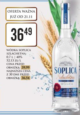 Wódka Soplica Szlachetna 0,7 L | 40% promocja w Dino