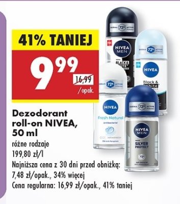 Antyperspirant Nivea fresh natural promocja