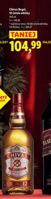 Whisky Chivas Regal, 12-letnia 1 l promocja w Lidl