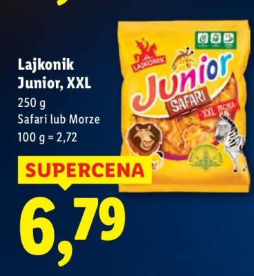 Przekąski Junior, XXL Safari promocja w Lidl