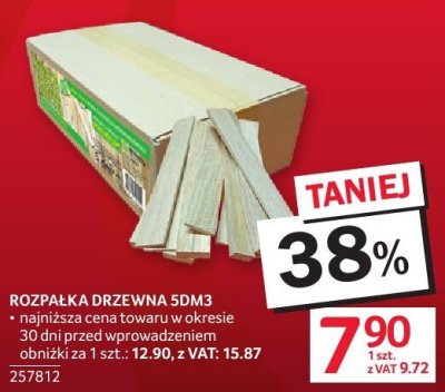 Rozpałka drzewna sdm3 promocja w Selgros