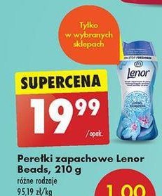 Perełki zapachowe spring Lenor promocja w Biedronka
