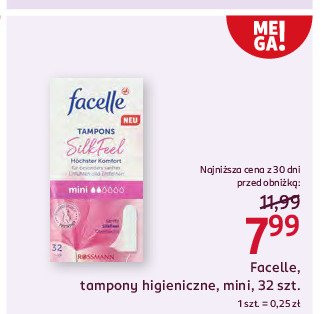 Tampony mini comfort Facelle promocja