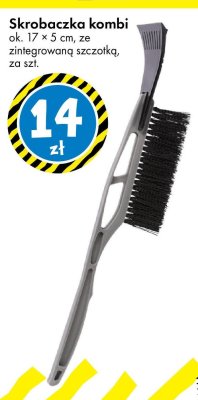 Skrobaczka kombi ok. 17 × 5 cm, ze zintegrowaną szczotką promocja w Tedi