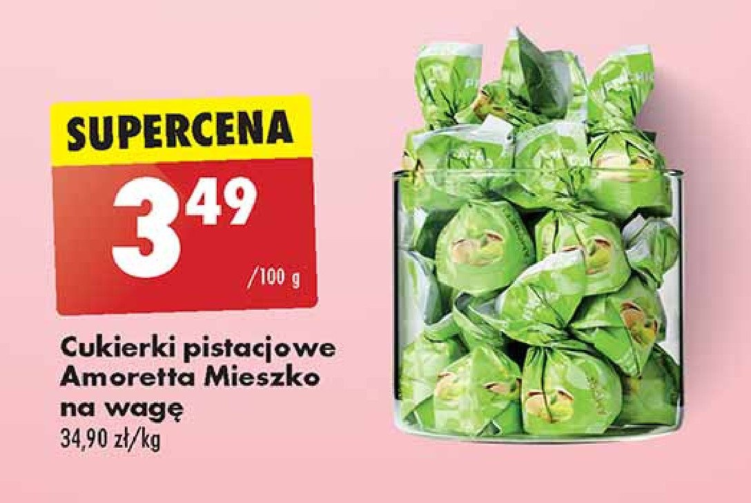 Praliny pistachio Mieszko promocja