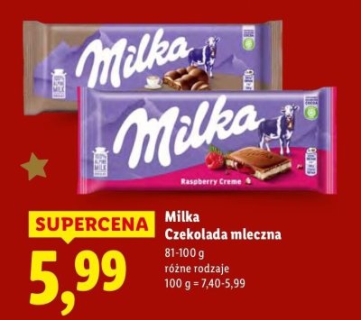 Czekolada mleczna  promocja w Lidl