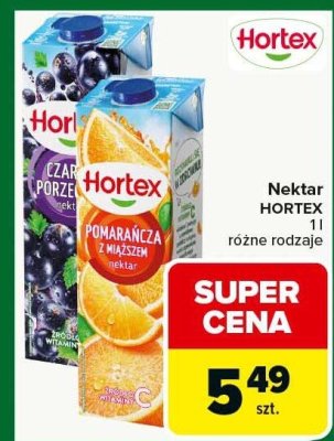 Nektar Hortex różne rodzaje promocja w Carrefour