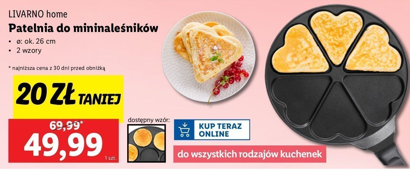 Patelnia do naleśników 26 cm Livarno promocja