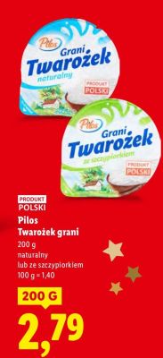 Twarożek grani naturalny promocja w Lidl