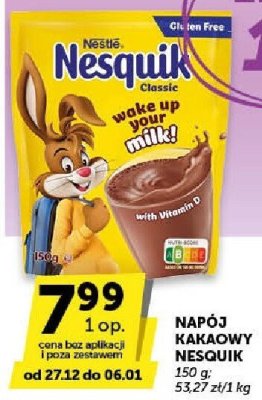 Napój kakaowy Nesquik promocja w Euro Sklep