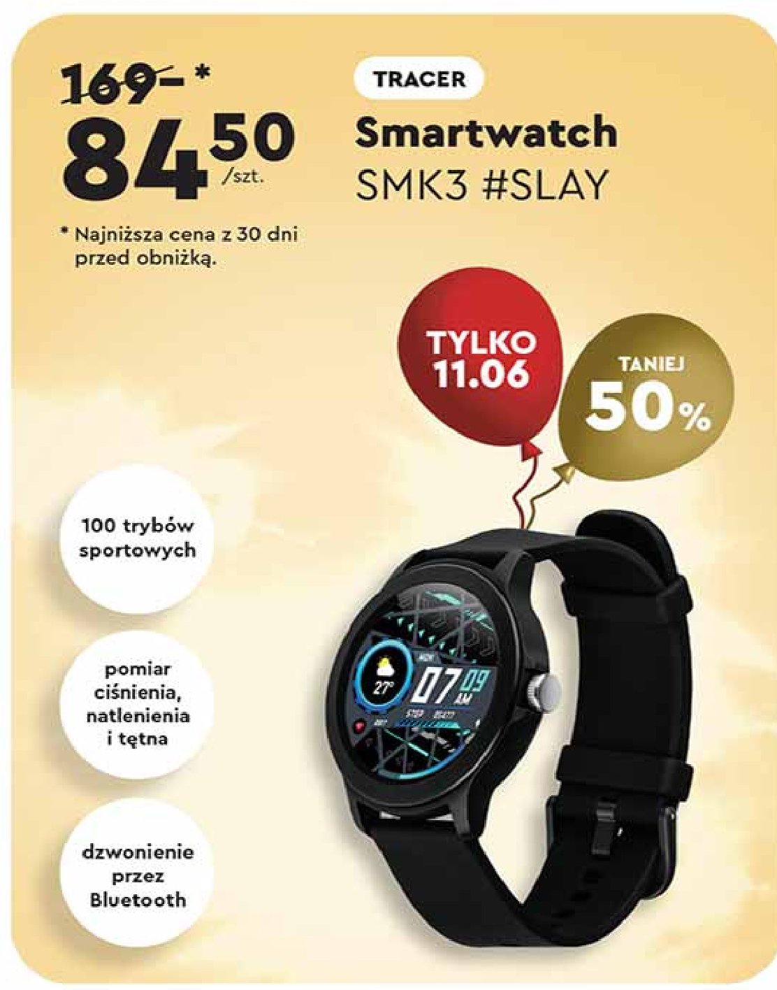 Smartwatch smk3 #slay Tracer promocja