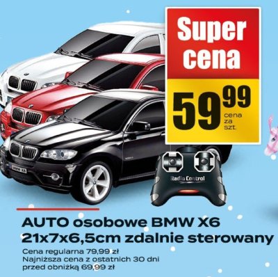 Auto osobowe BMW X6 21x7x6.5cm zdalnie sterowany promocja w Supeco