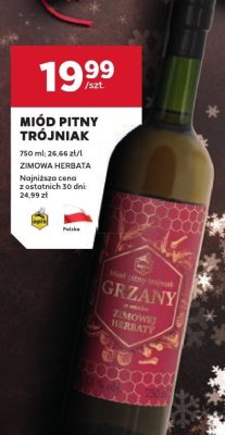 Miód pitny Trójniak zimowa herbata promocja w Stokrotka