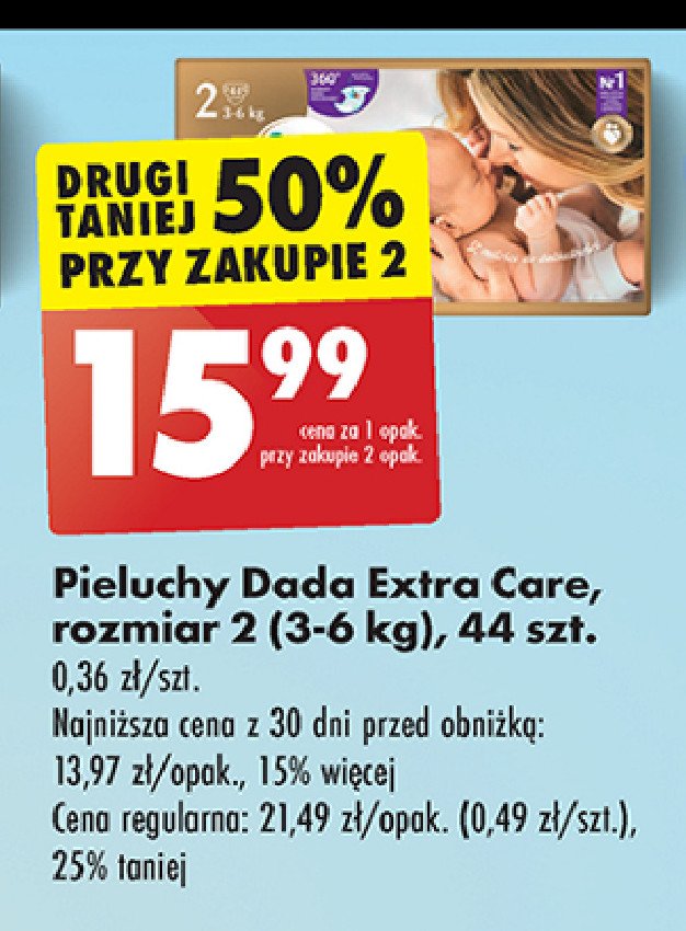 Pieluchy 2 mini Dada extra care promocja