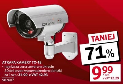 ATRAPA KAMERY TX-18 promocja w Selgros