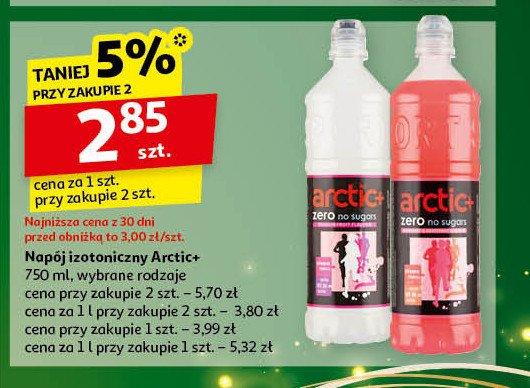 Napój izotoniczny biały ARCTIC PLUS ISOSPRINT promocja