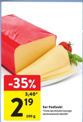 Ser Podlaski 100 g promocja w Intermarche