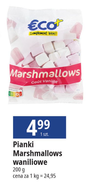 Pianki marshmallow waniliowe Eco+ promocja