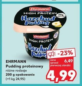 Deser wysokobiałkowy hazelnut pudding Ehrmann high protein promocja