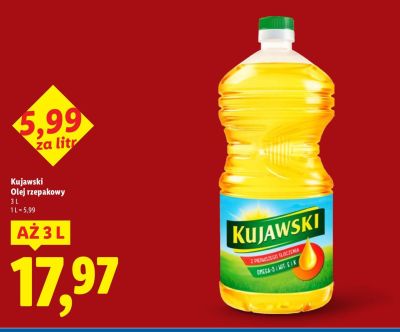 Olej rzepakowy 3 l promocja w Lidl