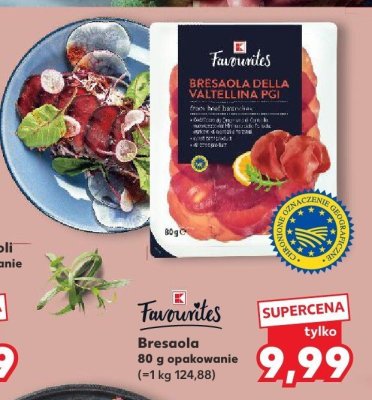 Wędlina Bresaola Della Valtellina PGI promocja w Kaufland