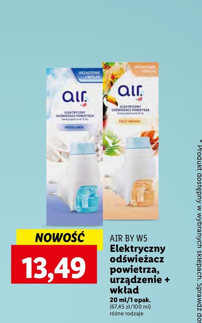 Wkład do odświeżacza fruity dreams AIR BY W5 promocja