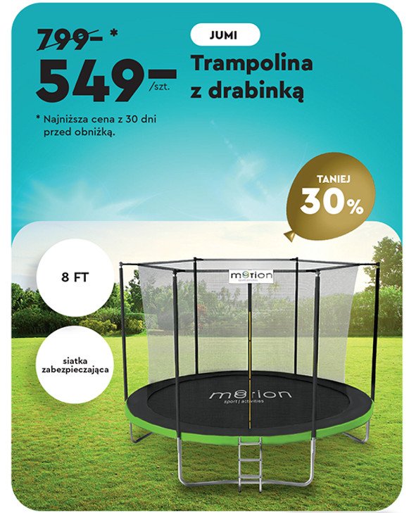 Trampolina 8ft Jumi promocja