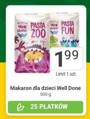 Makaron dla dzieci Well Done 500 g promocja w Stokrotka