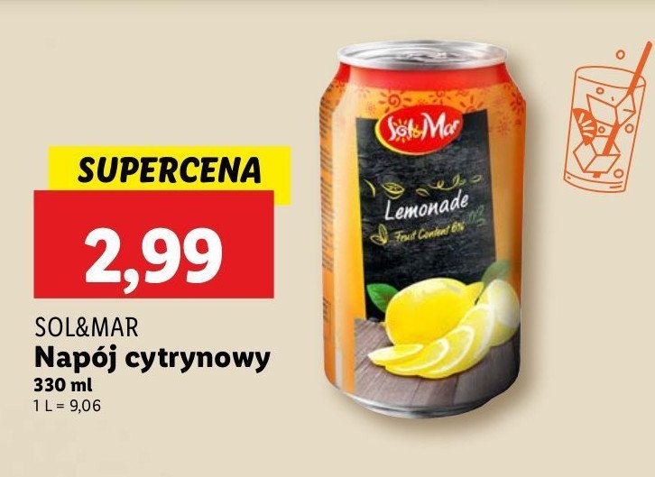 Nap贸j cytrynowy Sol&mar promocja