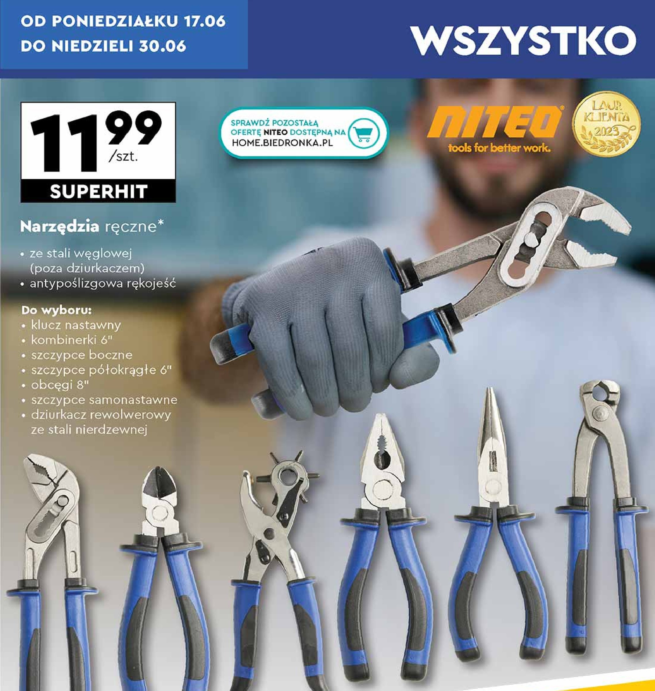 Dziurkacz rewolwerowy Niteo tools promocja