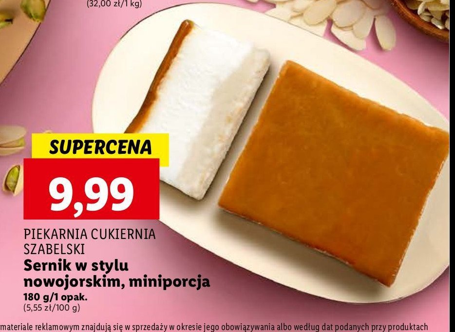 Sernik w stylu nowojorskim Cukiernia szabelski promocja