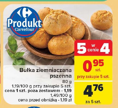 Bułka ziemniaczana pszenna promocja