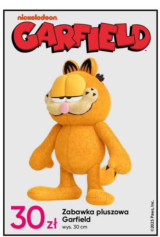 Zabawka pluszoowa garfield 30 cm promocja w Pepco