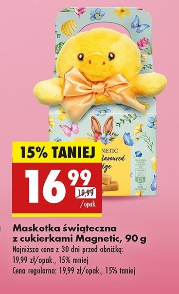 Cukierki w czekoladzie + maskotka Magnetic promocja