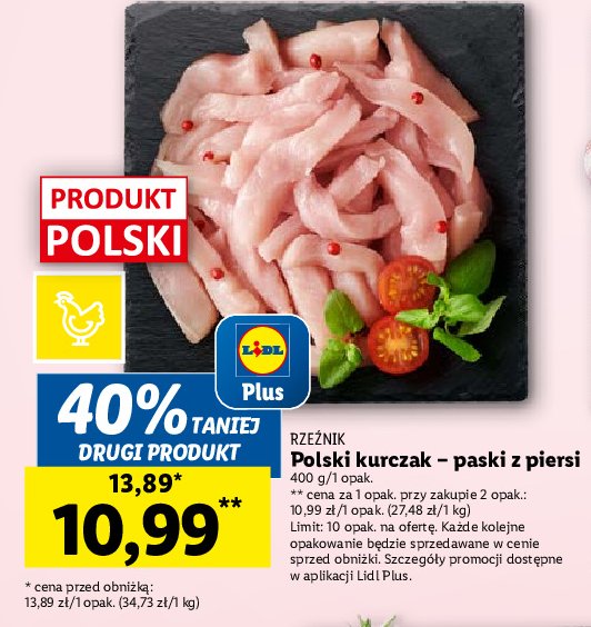 Paski z fileta z piersi kurczaka Rzeźnik codzienna dostawa promocja