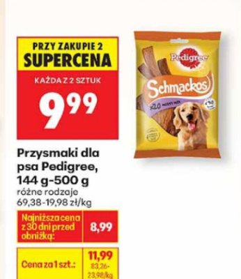 Przysmaki dla psa Pedigree, 144 g-500 g promocja w Biedronka