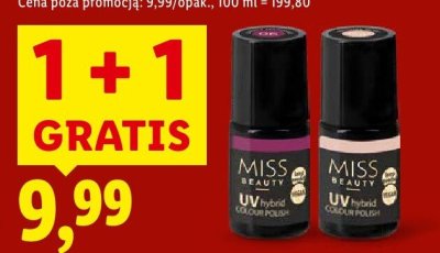 Lakier hybrydowy, top lub baza Miss Beauty promocja w Lidl