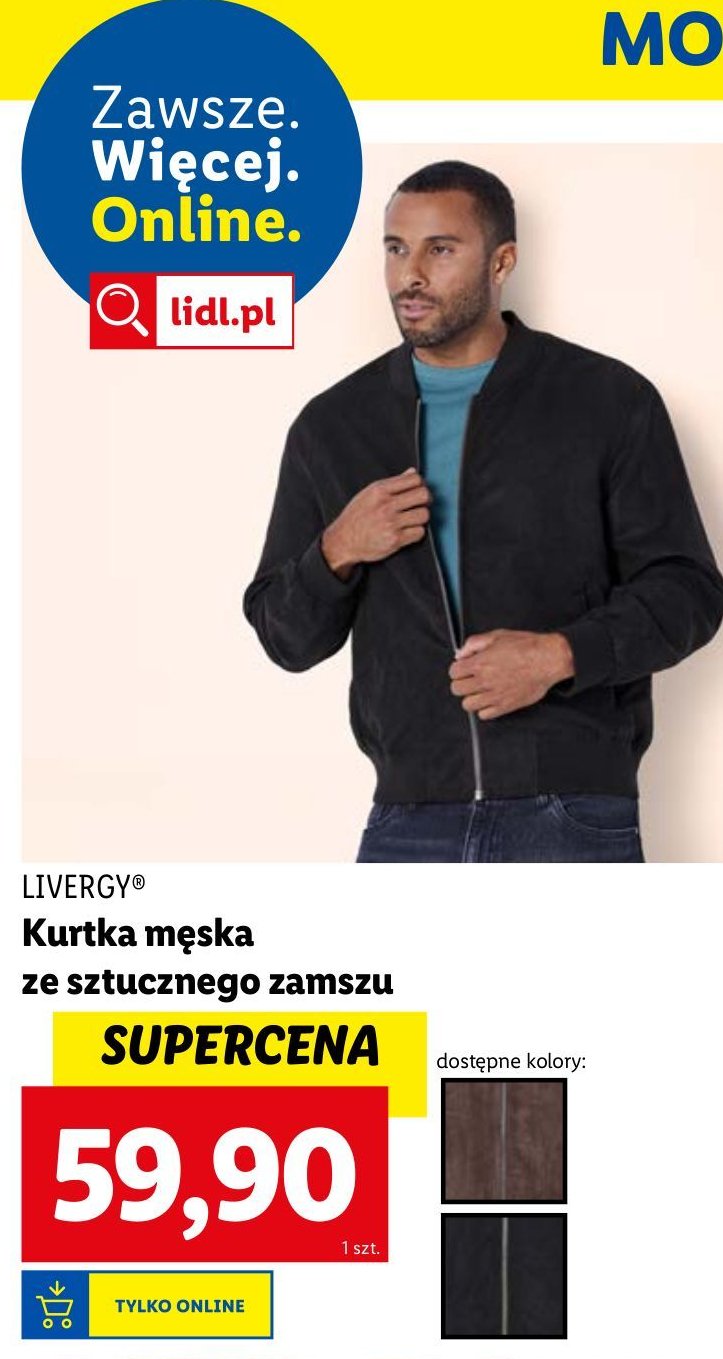 Kurtka męska zamszowa Livergy promocja w Lidl