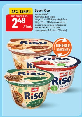 Deser Riso Muller Dairy wybrane rodzaje 160g-200g promocja w POLOmarket